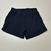 Load image into Gallery viewer, Girls Anko, navy ribbed shorts, elasticated, GUC, size 8,  