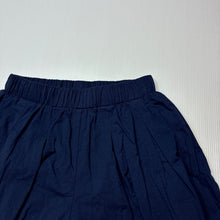 Load image into Gallery viewer, Girls Alfaberry, navy stretch cotton shorts, elasticated, EUC, size 6,  