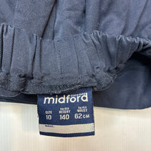 Load image into Gallery viewer, Girls Midford, navy school skirt, built-in shorts, elasticated, GUC, size 10,  