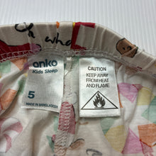 Load image into Gallery viewer, Unisex Anko, cotton Christmas pyjama shorts, GUC, size 5,  