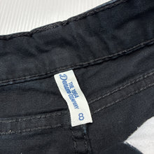 Load image into Gallery viewer, Girls THE 1984 DENIM COMPANY, black stretch denim shorts, EUC, size 8,  