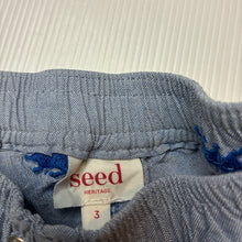 Load image into Gallery viewer, Boys Seed, cotton shorts, elasticated, *drawcord missing, elastic functional* , FUC, size 3,  