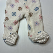 Load image into Gallery viewer, Girls Anko, floral zip fleece coverall, EUC, size 0,  