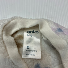 Load image into Gallery viewer, Girls Anko, floral zip fleece coverall, EUC, size 0,  