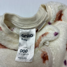 Load image into Gallery viewer, Unisex Anko, zip fleece coverall, GUC, size 000,  