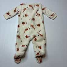 Load image into Gallery viewer, Unisex Anko, zip fleece coverall, GUC, size 000,  