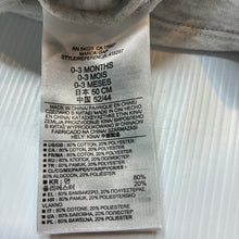 Load image into Gallery viewer, Unisex GAP, grey cotton blend coverall, smiley faces, GUC, size 000,  
