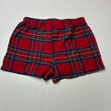 Load image into Gallery viewer, Girls Peter Alexander, cotton pyjama shorts, tartan/plaid, GUC, size 10,  