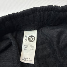Load image into Gallery viewer, Girls KID, black cotton blend shorts, elasticated, EUC, size 10,  