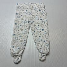 Load image into Gallery viewer, Unisex Tiny Little Wonders, cotton footed leggings, elasticated, GUC, size 0000,  