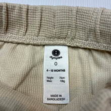 Load image into Gallery viewer, Boys Dymples, cotton blend waffle pants / bottoms, elasticated, FUC, size 0,  