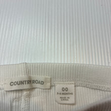 Load image into Gallery viewer, Girls Country Road, stretch cotton ribbed baby leggings, elasticated, small marks, FUC, size 00,  