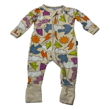 Load image into Gallery viewer, Unisex Bonds, stretch cotton zip wondersuit / romper, bird, FUC, size 000,  