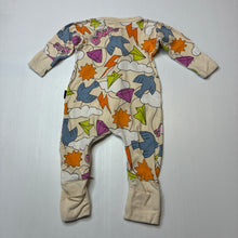 Load image into Gallery viewer, Unisex Bonds, stretch cotton zip wondersuit / romper, bird, FUC, size 000,  