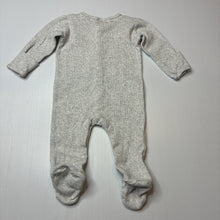 Load image into Gallery viewer, Unisex Baby Berry, grey stretch cotton coverall, GUC, size 00,  