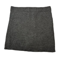 Load image into Gallery viewer, Girls L&amp;D, grey cotton / wool knit skirt, elasticated, EUC, size 12,  