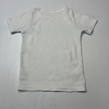 Load image into Gallery viewer, Unisex Brilliant Basics, white cotton blend waffle t-shirt, FUC, size 3,  
