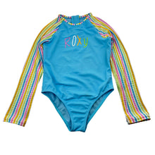 Load image into Gallery viewer, Girls Roxy Girl, long sleeve swim one-piece, minor marks, FUC, size 5,  