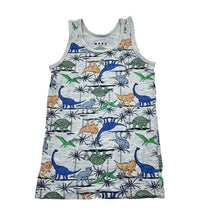 Load image into Gallery viewer, Boys MAXX, stretch cotton singlet, dinosaur, GUC, size 4-6,  