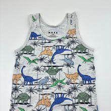 Load image into Gallery viewer, Boys MAXX, stretch cotton singlet, dinosaur, GUC, size 4-6,  