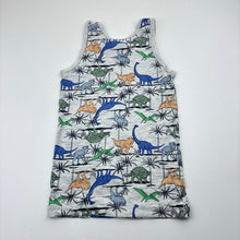 Load image into Gallery viewer, Boys MAXX, stretch cotton singlet, dinosaur, GUC, size 4-6,  