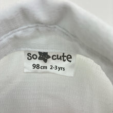 Load image into Gallery viewer, Boys So Cute, white cotton long sleeve shirt, GUC, size 2-3,  