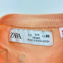 Load image into Gallery viewer, Girls Zara, peach cotton t-shirt, FUC, size 1,  