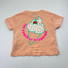 Load image into Gallery viewer, Girls Zara, peach cotton t-shirt, FUC, size 1,  