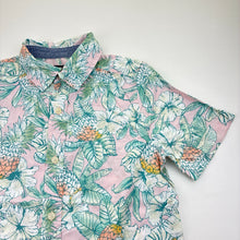 Load image into Gallery viewer, Boys OSH KOSH, cotton short sleeve shirt, pineapples, minor marks, FUC, size 12,  