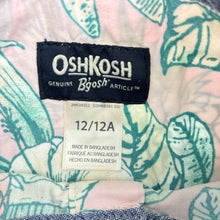 Load image into Gallery viewer, Boys OSH KOSH, cotton short sleeve shirt, pineapples, minor marks, FUC, size 12,  