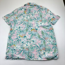 Load image into Gallery viewer, Boys OSH KOSH, cotton short sleeve shirt, pineapples, minor marks, FUC, size 12,  