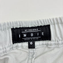 Load image into Gallery viewer, Boys Indie, grey stretch cotton shorts, elasticated, FUC, size 8,  