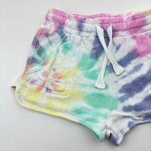 Load image into Gallery viewer, Girls Cotton On, tie dyed shorts, elasticated, GUC, size 2,  