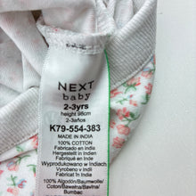 Load image into Gallery viewer, Girls Next, floral cotton long sleeve bodysuit, FUC, size 2-3,  