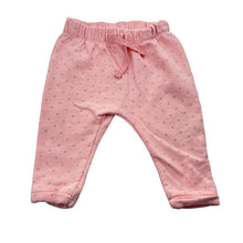 Load image into Gallery viewer, Girls Kids &amp; Co, pink cotton blend fleece lined pants, elasticated, GUC, size 00,  