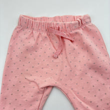 Load image into Gallery viewer, Girls Kids &amp; Co, pink cotton blend fleece lined pants, elasticated, GUC, size 00,  
