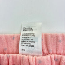 Load image into Gallery viewer, Girls Kids &amp; Co, pink cotton blend fleece lined pants, elasticated, GUC, size 00,  