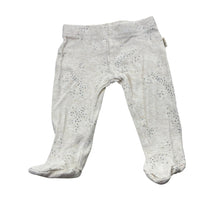Load image into Gallery viewer, Unisex Anko, cream organic cotton footed leggings, elasticated, GUC, size 000,  