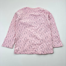 Load image into Gallery viewer, Girls Dirkje, pink cotton blend wrap front long sleeve top, GUC, size 0-1,  