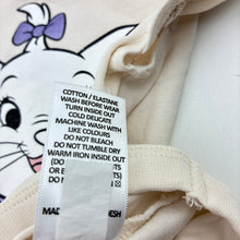 Load image into Gallery viewer, Girls Disney, Marie, The Aristocats stretch cotton bodytsuit, *mark lower front*, FUC, size 1,  