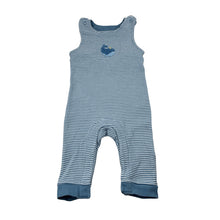 Load image into Gallery viewer, Boys M&amp;S, striped cotton romper, GUC, size 00,  