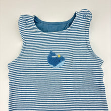 Load image into Gallery viewer, Boys M&amp;S, striped cotton romper, GUC, size 00,  