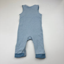 Load image into Gallery viewer, Boys M&amp;S, striped cotton romper, GUC, size 00,  