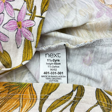 Load image into Gallery viewer, Girls Next, floral organic cotton top, FUC, size 2,  