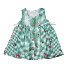Load image into Gallery viewer, Girls purebaby, floral organic cotton dress, GUC, size 000, L: 33cm