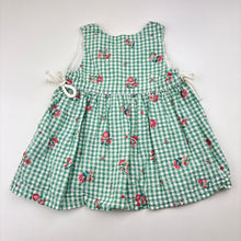 Load image into Gallery viewer, Girls purebaby, floral organic cotton dress, GUC, size 000, L: 33cm