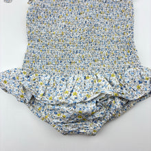 Load image into Gallery viewer, Girls Confiture, floral cotton romper, GUC, size 1-2,  