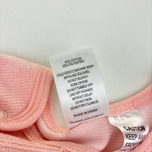 Load image into Gallery viewer, Girls Ollie's Place, pink cotton blend velour romper, embroidered, EUC, size 00,  
