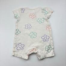 Load image into Gallery viewer, Girls Anko, cream cotton floral romper, GUC, size 00,  