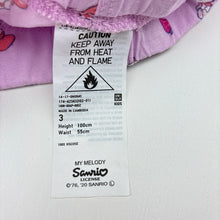 Load image into Gallery viewer, Girls Sanrio, My Melody viscose pyjama shorts, FUC, size 3,  